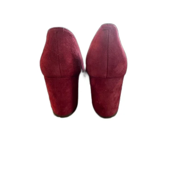 Marc Fisher LTD Women's Abilene Pump, Red Suede 10 - Picture 4 of 5